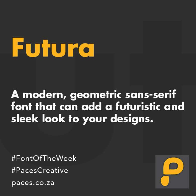 Paces Creative Font of the Week - Download Futura Font