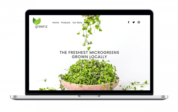 Greenz website designed by Paces Creative